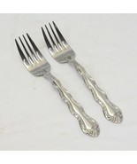 Reed Barton Bordeaux 18/10 Salad Forks 6-7/8&quot; Stainless  Lot of 2 - $22.53