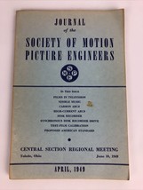SMPE Journal Of The Society Of Motion Picture Engineers April 1949 VOL 5... - £10.21 GBP