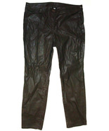 Womens W Worth New York Pants Gray Black Slacks Coated 14 NWT $448 Faux ... - $443.52