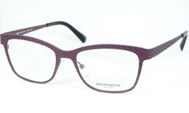 Xavier Garcia Barcelona Cleia 03 Plum /BLACK Eyeglasses Glasses 51-17-135 Spain - $158.40