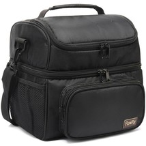 Double Layer Cooler Insulated Lunch Bag Adult Lunch Box Large Tote Ba... - £37.56 GBP