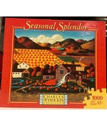 Charles Wysocki 1000 Piece Jigsaw Puzzle Pumpkin Spyce Grove  Seasonal S... - $257.35 CAD