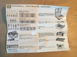 Vintage 50s/60s Linoleum Cutters Tool Set and Block Printing Booklet image 13