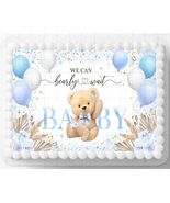 Blue Bear With Balloons Baby Shower Edible Image Cake Topper Frosting Sheet - €13,86 EUR+