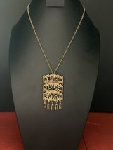 Vtg Pentti Satpeneva Bronze Brutalist Pendant Necklace - $2,309.20 MXN