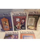 Lot of 5 Vintage 1988 Cross Stitch &amp; Country Crafts Magazines  - $17.25