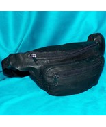 Genuine Black Leather Waist Utility Belt Festival Travel Bag Fanny Pack ... - $49.99