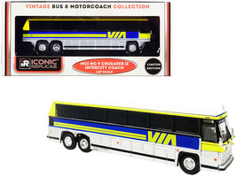 1980 MCI MC-9 Crusader II Intercity Coach Bus Via Rail Canada Yellow Silver w Bl - £40.59 GBP