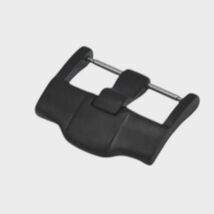 24mm Black Steel Watch Strap For Royal Oak Offshore Tang Buckle - $17.99