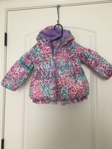 ZeroXposur Toddler Girls Leopard Animal Print Zip Up Coat Jacket Size 24 Months - £22.57 GBP