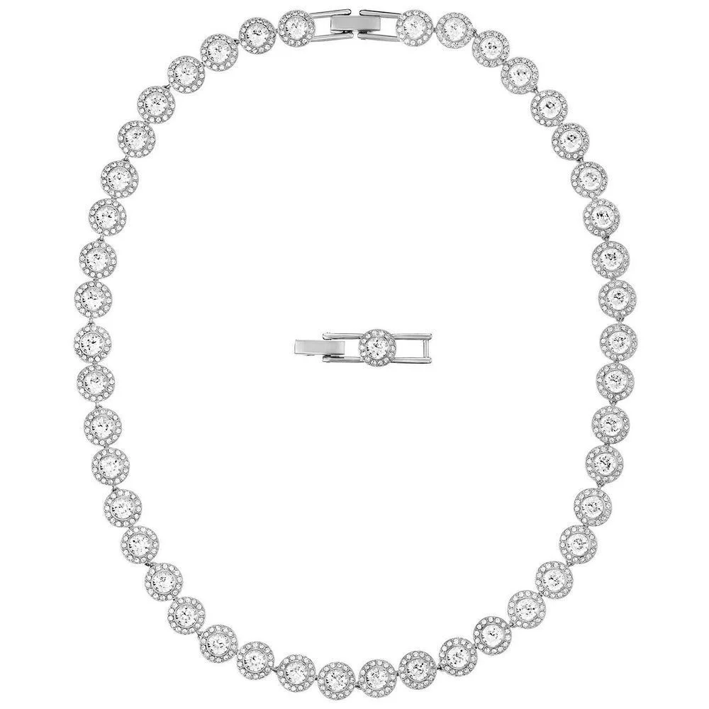 New Trend Original Fine Jewelry Set Elegant Angel Round Austrian Crystal Clavicl - £40.94 GBP