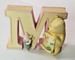 Disney Michel &amp; Co Classic Pooh Alphabet Letter M Figurine Resin Nursery... - $4.95