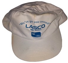 Vintage Lasco Panel Products White Trucker Hat Cap Fiber Glass (Some Sta... - $151.35 MXN