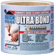 cofair products inc UBW410 Quick Roof, 4 -Inch x 10 -Feet, White, Ultra ... - $39.30 CAD