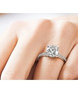 Diamond engagement ring, solitaire engagement ring, lab diamond engageme... - $3,294.63 CAD+
