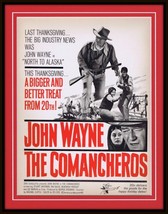 ORIGINAL Vintage 1961 John Wayne The Comancheros 11x14 Framed Advertisem... - £118.67 GBP