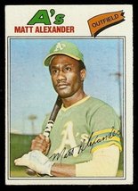Oakland Athletics Matt Alexander 1977 Topps # 644 Vg - £0.39 GBP