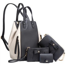 4pcs/set woman fashion leather backpack high quality crossbody bags for women  b - £159.19 GBP