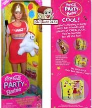 Barbie Coca Cola Party Barbie with Polar Bear 22964 Vintage Mattel NIB - £15.98 GBP