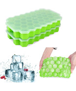 2 Pack Ice Cube Trays Sphere Molds Silicone Flexible 37 Hole/Pack With L... - $24.99