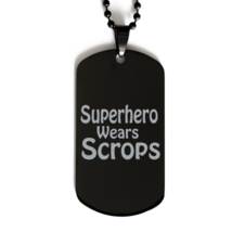 Funny Nurse Black Dog Tag, Superhero Wears Scrops, Best Nurse Appreciation  Nurs - £15.53 GBP