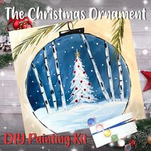 The Christmas Ornament Painting Kit - Paint Your Own - Hand-Drawn - Canv... - $35.00