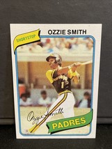 1980 Topps Ozzie Smith Baseball Card Padres VG-EX #393 - £3.94 GBP