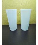 Tupperware #115 Plastic Tumblers Drinking Glass 12oz Pastel Green Cups V... - $18.80 CAD