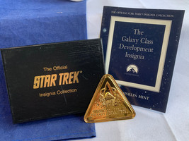 1995 Sterling Silver Franklin Mint Star Trek Galaxy Class Development Insignia - £40.15 GBP