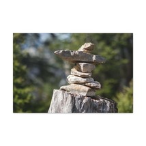 Stones Trail as Marker Forest Floral Nature Photography Canvas Wall Art ... - $90.24+