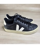 Veja Campo Leather Sneakers Black White Made In Brazil Men&#39;s Size 9 - $59.29