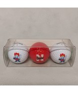 Nebraska Cornhuskers Herbie Husker Logo Golf Balls 3 in Sleeve Spalding - £12.55 GBP