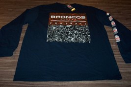 Denver Broncos Nfl Football Super Bowl History Long Sleeve T-Shirt Xl New w/ Tag - £19.89 GBP