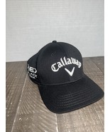Callaway Black Golf Baseball Hat Cap Adult Mens X Hot Hex Black Tour L/XL - $27.28 CAD