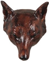 Wall Hanging Artwork Fox Head Tally Ho Brown Hand Painted Resin OK Casting - £172.33 GBP