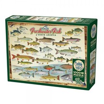 Freshwater Fish Jigsaw Puzzle 1000 pc NIB Cobble Hill Made in America - $26.68