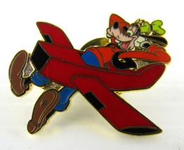 Walt Disney World Disney Travel Company Goofy in Red Plane Pin Lapel 2004 - $4.22