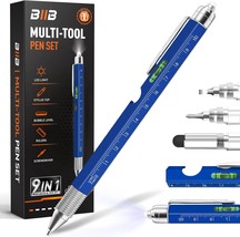 BIIB Gifts for Men, Valentines Day Gifts for Him, 9 in 1 Multitool Pen, Cool - £23.83 GBP