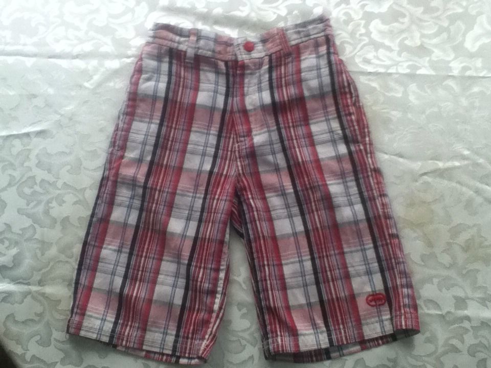 Boys - Size 5 - Ecko Unltd. - red multi-color plaid shorts - Very good condition - $4.25