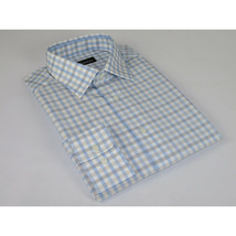 Men Mondego 100% Cotton Dress Sport Classic Business shirt sn100 blue checker image 3