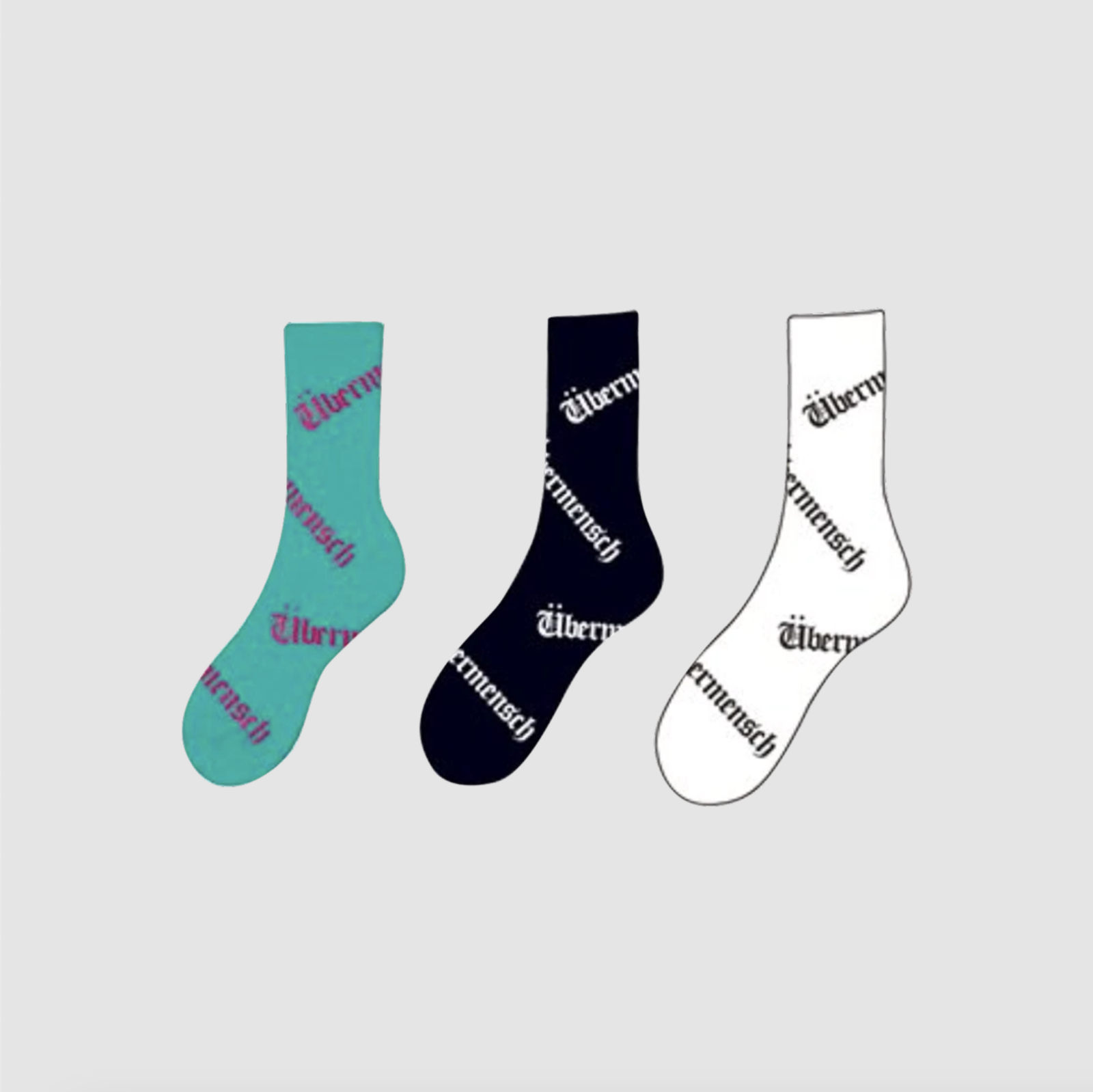 Bigbang GD G-DRAGON Ubermensch Socks (Set of 3) - $29.98