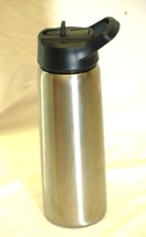 Stainless Steel Water Bottle with Straw &amp; Spout Lid Sports Flask Black - $233.76 MXN