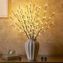 6Pk Lighted Branches Brown Twig Stake With 120Led Warm White Lights, 30&quot; Pathway - £43.95 GBP