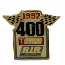 1992 Pontiac 400 Richmond Raceway Virginia NASCAR Race Racing Enamel Hat Pin - £6.28 GBP