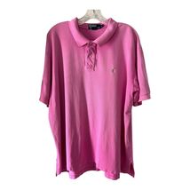 VTG Polo by Ralph Lauren Pink Short Sleeve Polo Shirt Men’s XXL 100% Cotton - $20.70
