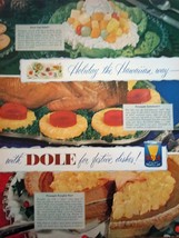 Dole Pineapple Holiday The Hawaiian Way Print Magazine Advertisement  1950 - £4.68 GBP