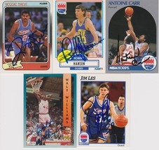 Sacramento Kings Signed Lot of (5) Trading Cards - Theus, Hansen, Carr - £7.96 GBP