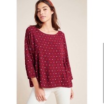 Anthropologie Maeve Dottie Embroidered Blouse Size Small - $240.85 MXN