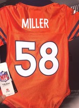 Nfl 2024 New Denver Broncos Von Miller #58 Holo Jersey Baby Infant 0-3 3-6 6-9 M - £49.56 GBP