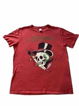Ed Hardy Men’s Skull Dagger Booze T Shirt Red  XL Christian Audigier Made In USA - £16.30 GBP
